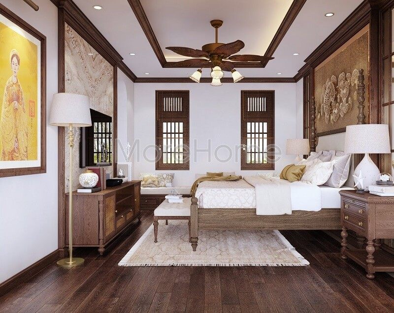 Mẫu thiết kế giường ngủ đẹp được yêu thích cho căn phòng ngủ phong cách tân cổ điển